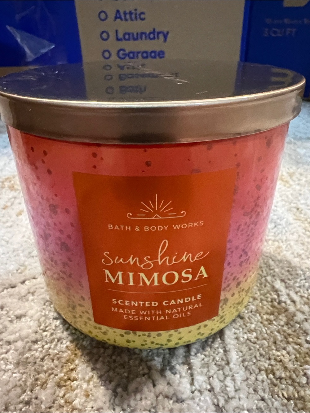 New Bath & Body Works Sunshine Mimosa Scented Candle - z26